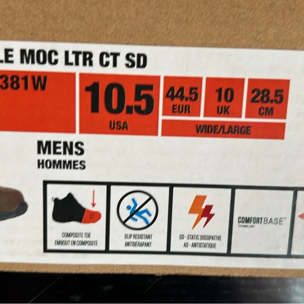 Merrill Jungle Moc, upper leather, composite toe, slip resistant, oil resistant - Picture 3 of 5